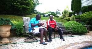 Kwabena Yeboah with Michael Oti Adjei