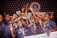 Champions celebrate their win