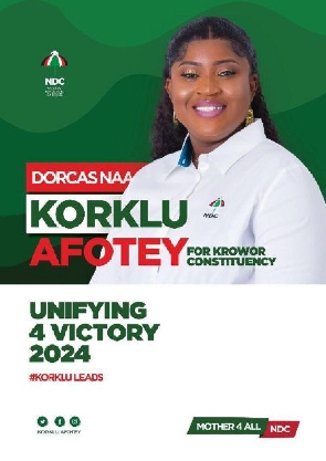 Aspiring MP for the Krowor Constituency, Dorcas Naa Korklu Afotey