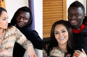 Former Black Stars midfielder, Sulley Ali Muntari and his wife Menaye