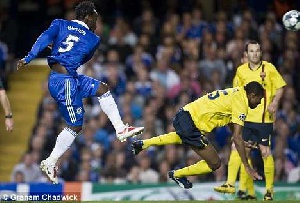 Essien scored against Barcelona in the 2009 Champions League