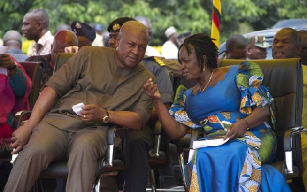 President Mahama and Jane Naana Opoku Agyemang