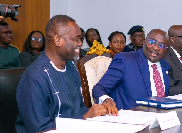 Mahamudu Bawumia, Vice President of Ghana and the late John Kumah