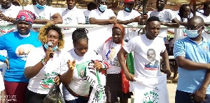 The peace walk is part of activities promoting peace before, during, and after the election