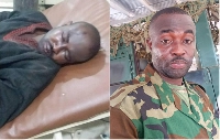 Soldier severely beaten at from Assin Fosu to Assin Assaman