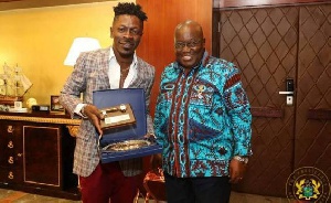 Shatta Wale with President Akufo-Addo