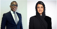 Dr Ladislas Prosper Agbesi and Shaikha Nasser Al Nowais