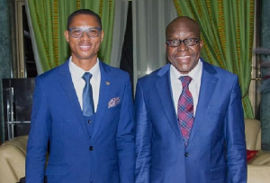 MP Francis-Xavier Sosu and Speaker of Parliament Alban Bagbin