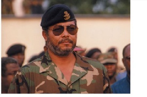 Former President Jerry John Rawlings in his hey days