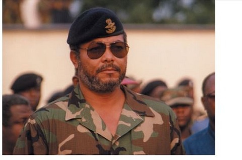 Former President Jerry John Rawlings in his hey days