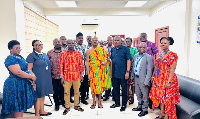 Nana Osei Yaw Frimpong II (4th from right) is the Kumasi Nhyiaesohene