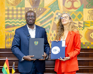 Dr Cassiel Ato Forson, the Minister of Finance with Belgium counterpart