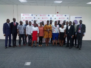 Nana Yaa Ahmed of ENSafrica Ghana together with participants of a two-day training workshop for SMEs