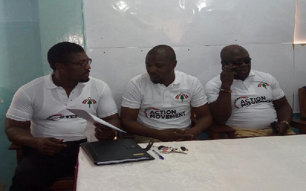 Some members of the (NDC) grassroots wing, Action Movement
