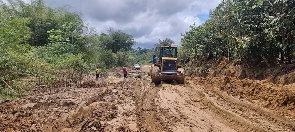 The poor nature of Kutukrom road in the Western Region