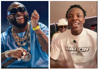 Afrobeat artiste Davido(L) and Nigerian streamer Davrel(R)