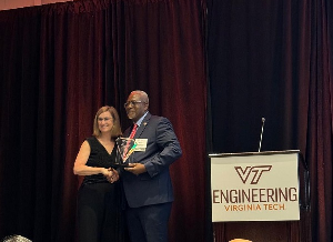 The top engineering honour was granted by the Virginia Tech Academy of Engineering Excellence