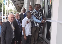 The training centre being inaugurated