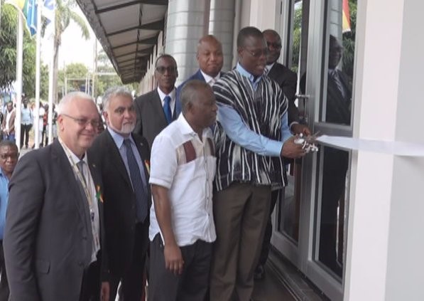 The training centre being inaugurated