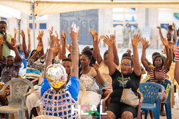 A section of the women at the health screening