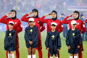 Iran's women's team remained silent during national anthem in their game against South Korea