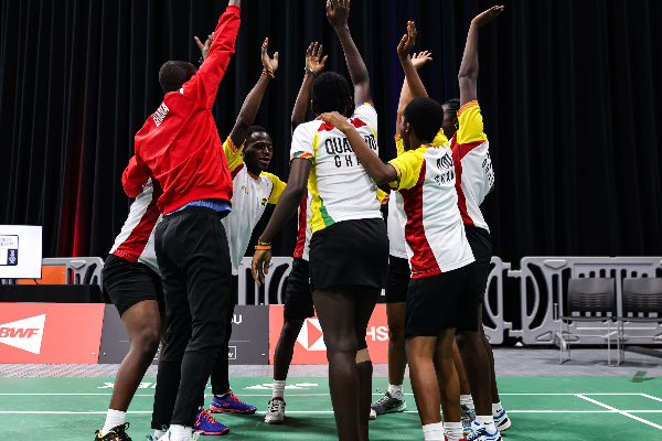 A photo of the Badminton team at the African Youth Games