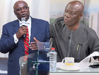 Koku Anyidoho (L) has attacked Vanderpuye's (R) political career in the NDC