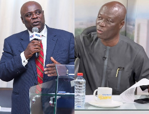 Koku Anyidoho (L) has attacked Vanderpuye's (R) political career in the NDC Koku Anyidoho (L) has attacked Vanderpuye's (R) political career in the NDC