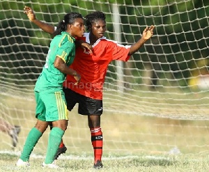 A scene from the Women's league