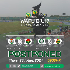 The matches have been postponed