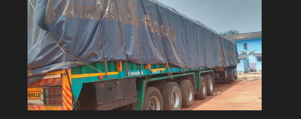 The trucks were seized by a joint task force led by the Tree Crop Development Authority
