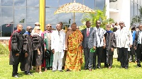 Prof. Agyeman Badu Akosa, Stephen C. Alder, Togbe Afede and other dignitaries