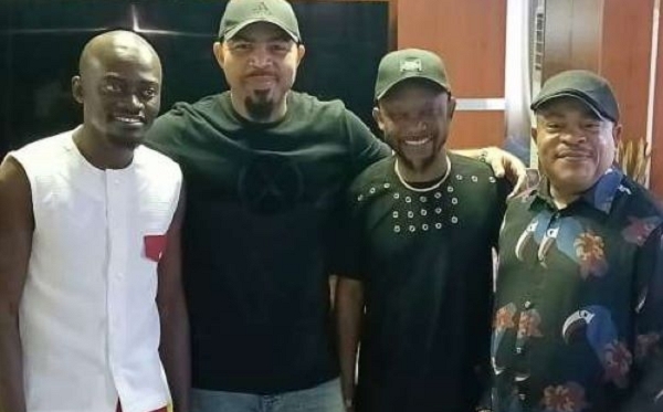 L-R: LilWin, Ramsey Nouah, Fadda Dickson and Victor Osuagwu