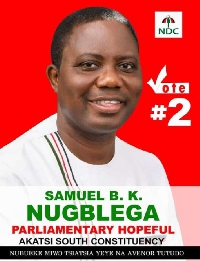 Akatsi South MP hopeful, Samuel Benedict Kwaku Nugblega