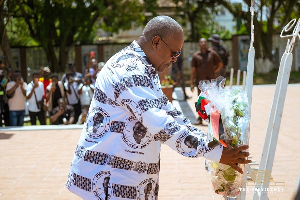 President John Dramani Mahama   Wreath Laying Ceremony 