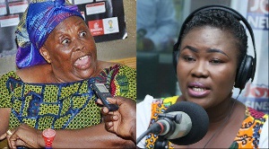 Hajia Fati (L) admitted attacking the journalist but said she thought she was an onion seller