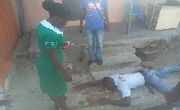 The nurse on her way to the Hospital  rushed to render first aid service to the victim