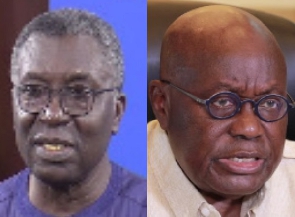 Prof. Kwabena Frimpong-Boateng (left), Nana Addo Dankwa Akufo-Addo (right)