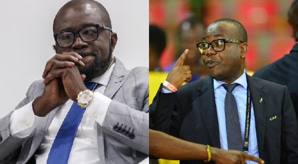 A photo of Kurt Okraku and Kwesi Nyantakyi