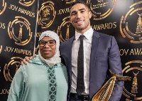 Achraf Hakimi and his mother