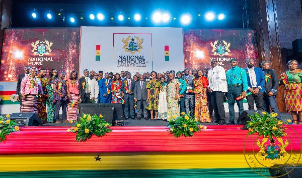 President Akufo-Addo gave national honours at an event last week