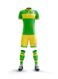 The official kit for Aduana Stars FC for the 2017/2018 league campaign