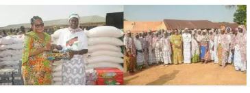 First Lady, Lordina Mahama donates to the Gambaga Witches Camp