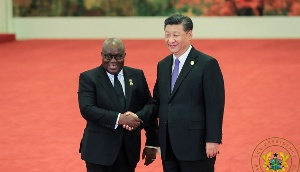 Akufo-Addo and Chinese president Xi Jingping