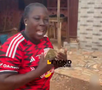 Ronald Donkor's mother singing and dancing