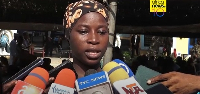kidnap victim Amira Saliu speaking to the media
