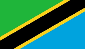 The Tanzanian flag