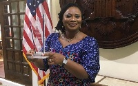 Chair of the Electoral Commission, Charlotte Osei was given Women of Courage Award for 2017