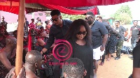 Many celebrities were there to support Nana Ama McBrown as she buried her mum