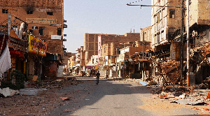Cities such as Omdurman have been turned into ghost towns by a year of fighting